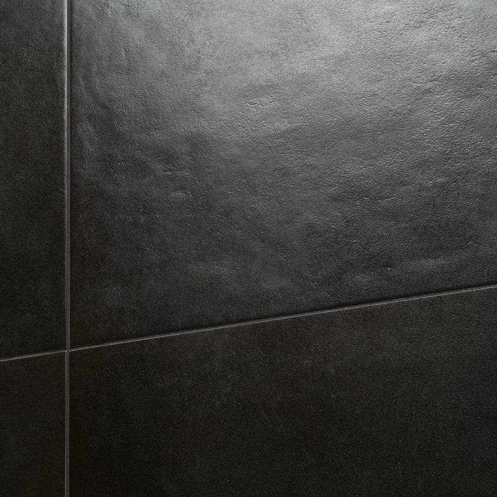 Vocal 24'' x 24'' Matte Black Porcelain Floor and Wall Tile