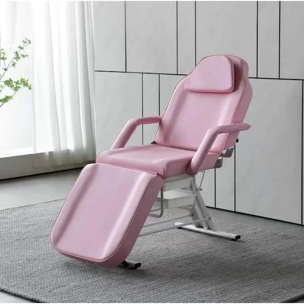 BarberPub Nail Chair for Nail Tech Pedicure Chair Massage Facial Spa Salon Chair 3522, Adult Unisex, Size: 31.9*26*23.8, Pink