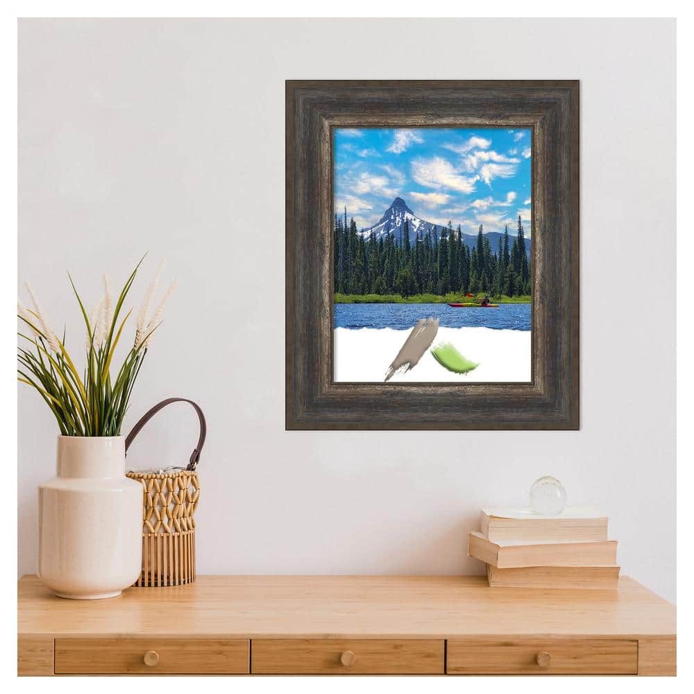 Alta Rustic Char 11x14 Black Polystyrene Wall Frame