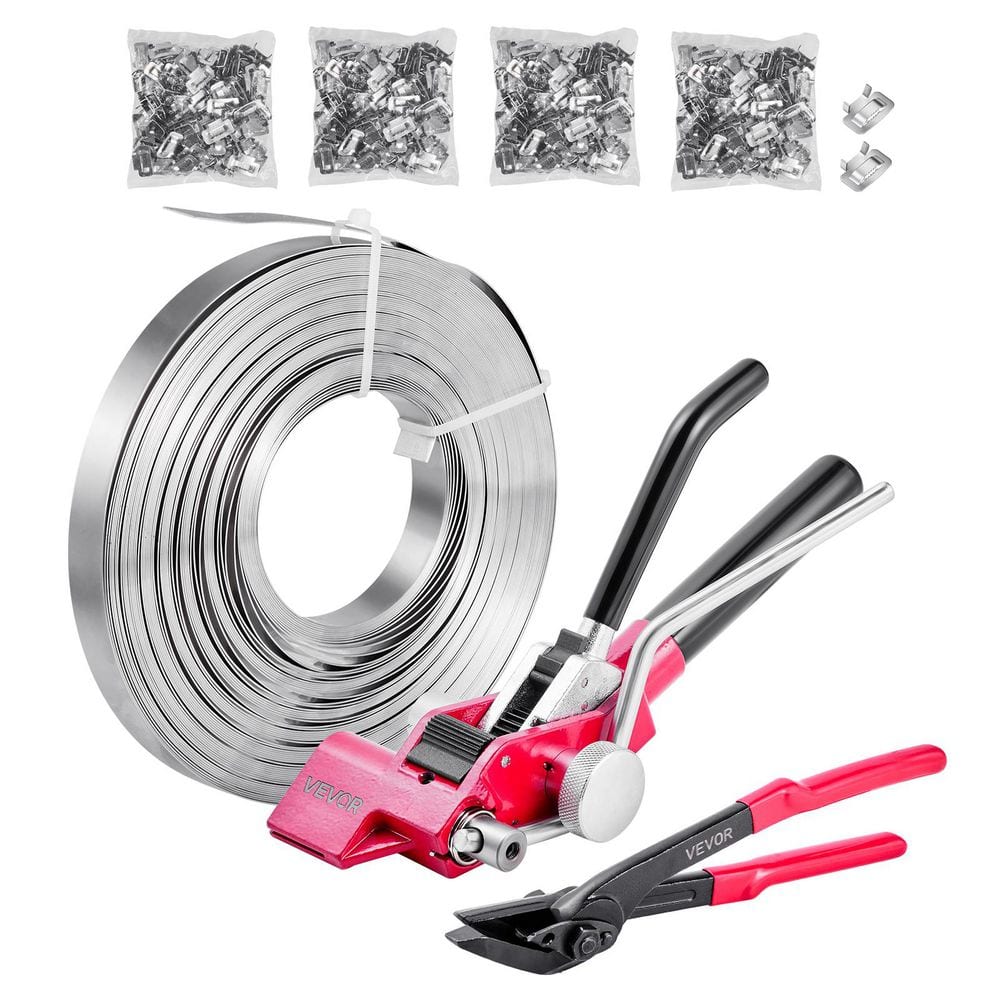 Steel Banding Strapping Kit, Heavy Duty Banding Sealer Tool with Binding Straps, Manual Pallet Packaging Strapping Kit price history on PriceWatchPro