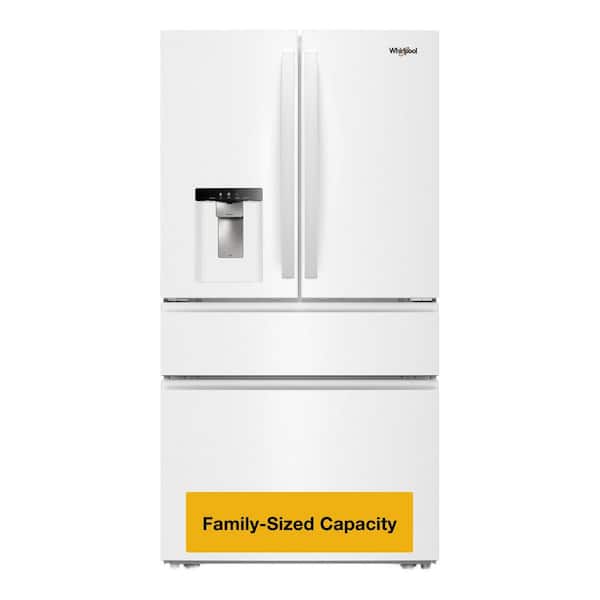 36 in. 29 cu. ft. Standard Depth French Door Refrigerator in White with Flexible Temperature Drawer