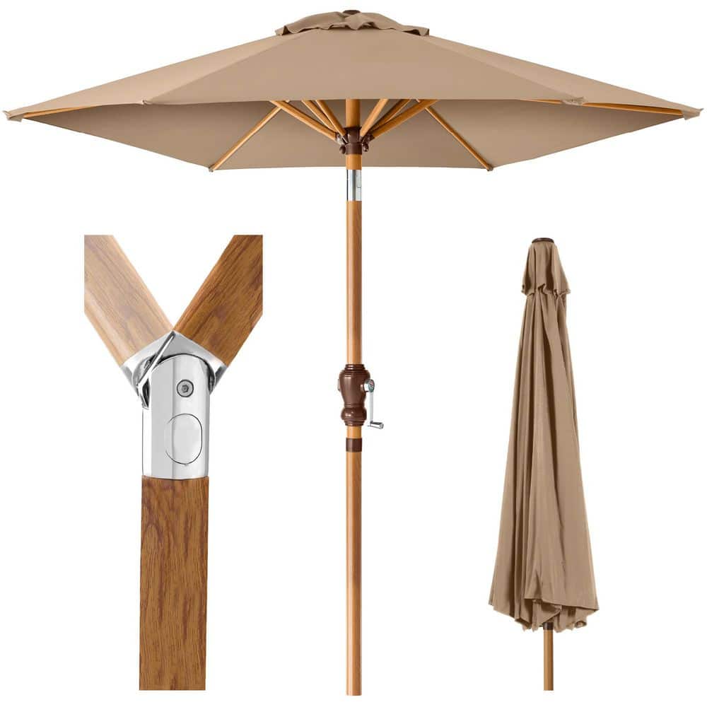 best choice products 9ft steel half patio umbrella Pure Garden Outdoor Shade, Beige, : Patio, Lawn & Garden The polyester fabric blocks up to 95% of UV rays to help enjoy a sunny day outdoors Half Patio Umbrella 9FT, Outdoor