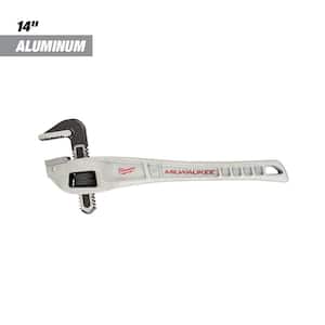 14 in. Aluminum Offset Pipe Wrench with 3-1/2 in. Quick Adjust Copper Tubing Cutter (2-PC)