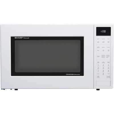 1.5 cu. ft. Countertop Convection Microwave in White, Built-In Capable with Sensor Cooking