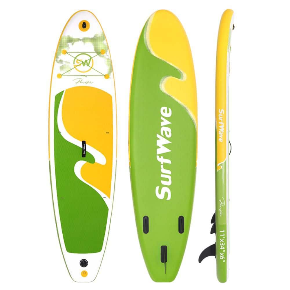 132 in. Light Green Inflatable Stand Up Paddle Board
