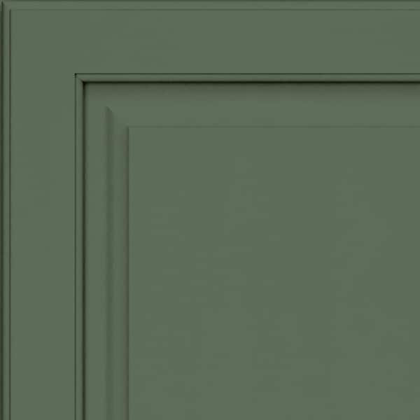 KraftMaid Piermont 7 5/16 in. W x 3/4 in. D x 7 5/16 in. H Quarter Cabinet Door Sample in Evergreen