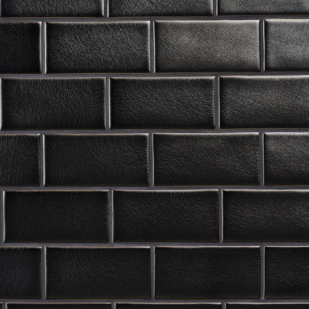 Gunmetal Matte Ceramic Subway Wall Tile