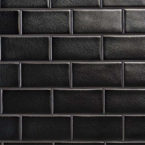 Ivy Hill Tile Delphi Subway Gunmetal 3 in. x 6 in. Matte Wall Glass Tile (4.16 Sq. Ft. / Case)