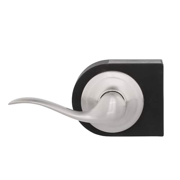 Kwikset Tustin Satin Nickel Left-Handed Half-Dummy Door Lever with Microban  Antimicrobial Technology 788TNL LH 15 CP The Home Depot