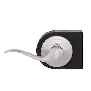 Tustin Satin Nickel Left-Handed Half-Dummy Door Lever with Microban Antimicrobial Technology
