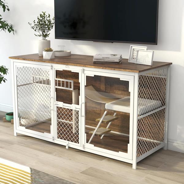White TV Stand Fits TVs Up To 50 to 55 in. TV Stand Fits TVs