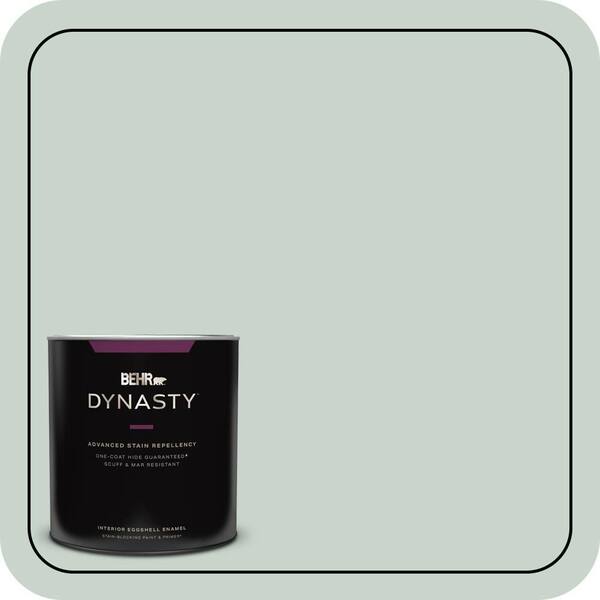 BEHR DYNASTY 1 qt. #460E-2 Valley Mist Eggshell Enamel Interior Stain-Blocking Paint & Primer
