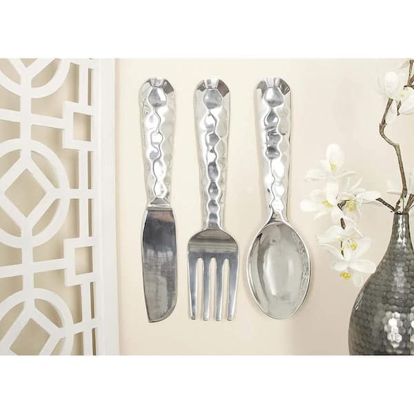 Aluminum Utensil Cutlery Wall Decor