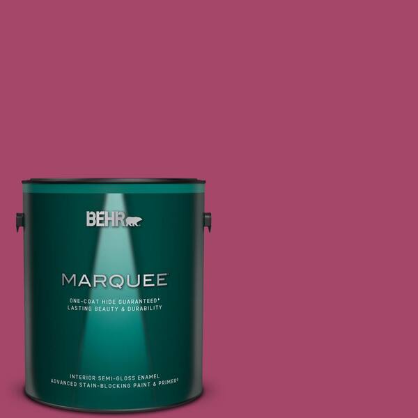 BEHR MARQUEE 1 gal. Home Decorators Collection #HDC-SM14-1 Fuschia Flair Semi-Gloss Enamel Interior Paint & Primer