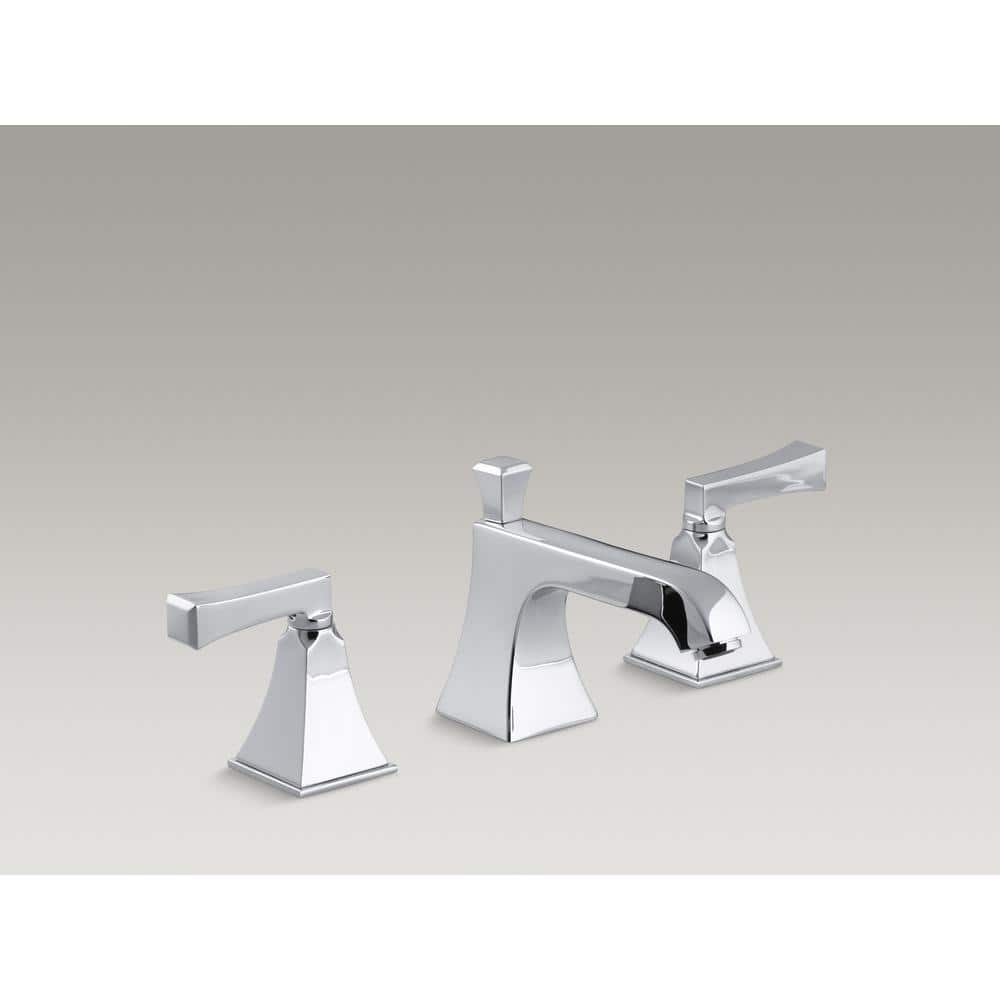 Memoirs Stately Polished Chrome Double Handle Widespread Bathroom Faucet