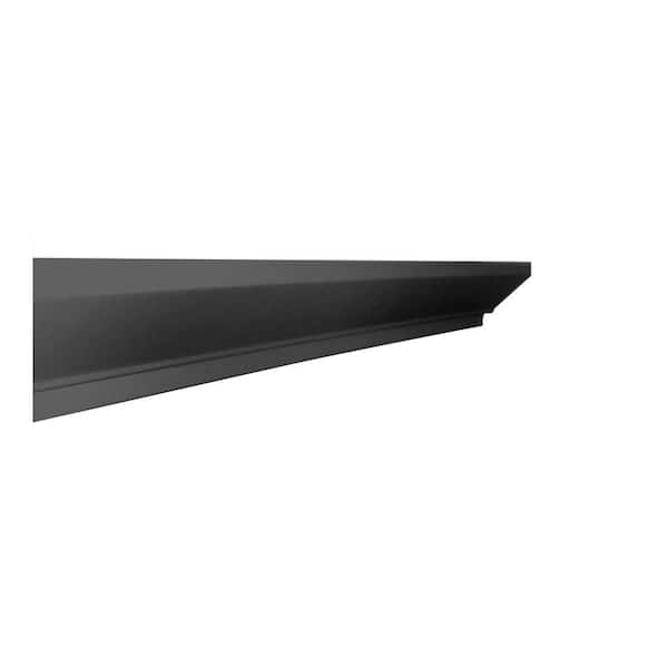 Home Decorators Collection Washington Franklin Hargrove 96 in. W x 1.14 in. D x 4.33 in. H in Valiant Onyx Crown Molding
