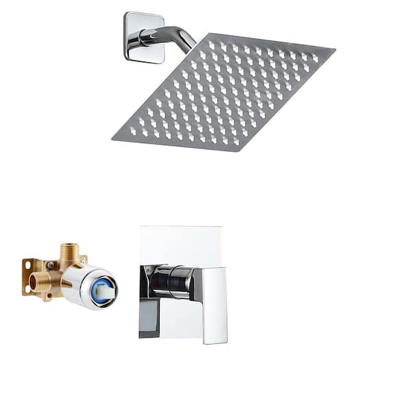 AKLFGN Single Handle 1-Spray Shower Faucet 1.75 GPM with Pressure Balance in Chrome