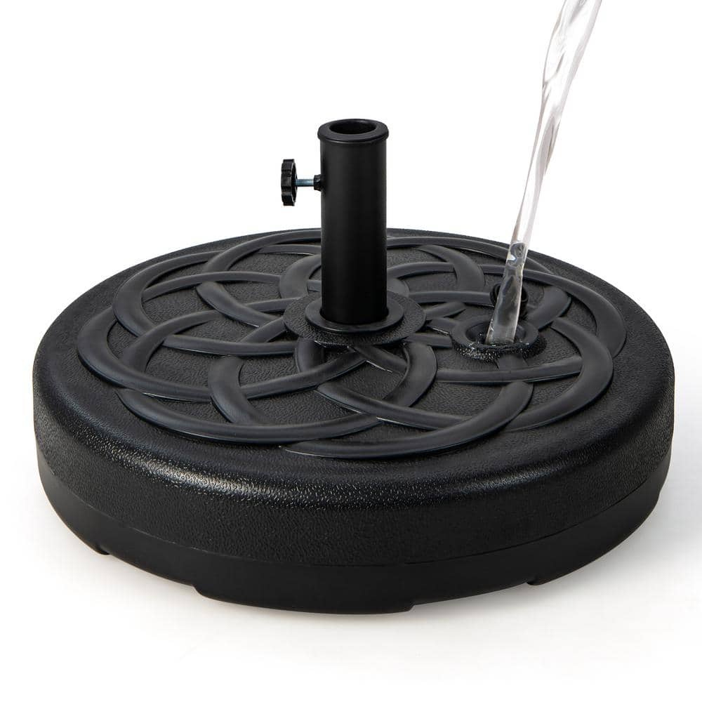 5.5 lbs. Metal 22 in. Fillable Heavy-Duty Round Patio Umbrella Base Stand in Black price history on PriceWatchPro