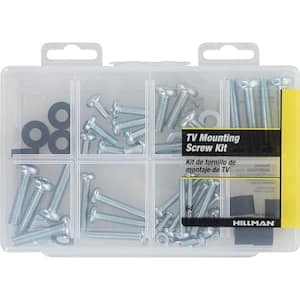 Zinc TV Mounting Screw Assortment Kit (64-Pack)