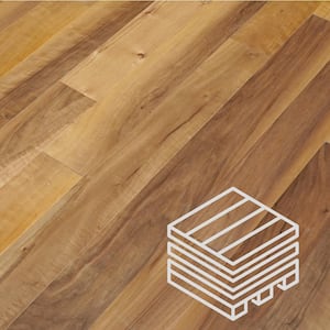 Marseilla Walnut 1/2 in. T x 5 in. W Tongue and Groove Smooth Texture Engineered Hardwood Flooring (840 sq. ft./case)