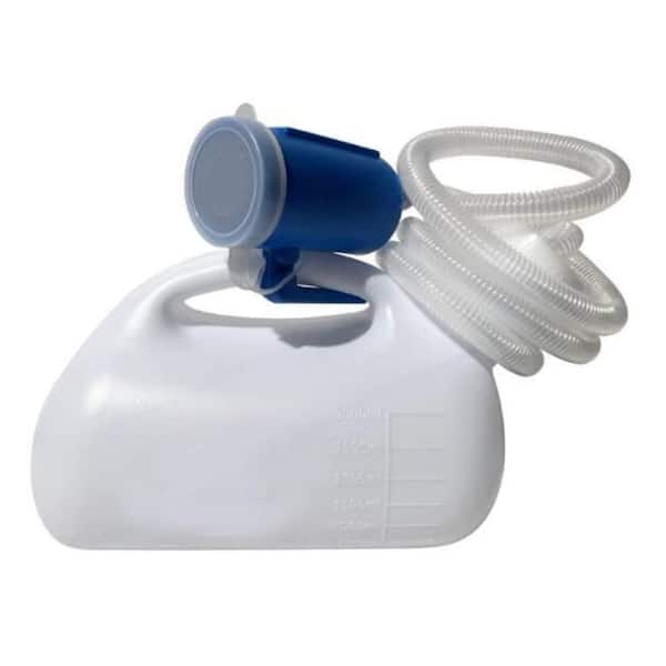 Waterless Urinal in White with Hose, Large Capacity 3000ML for Men, Portable and Travel-Friendly Design