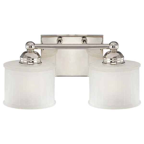 Minka Lavery 2-Light Polished Nickel Bath Light