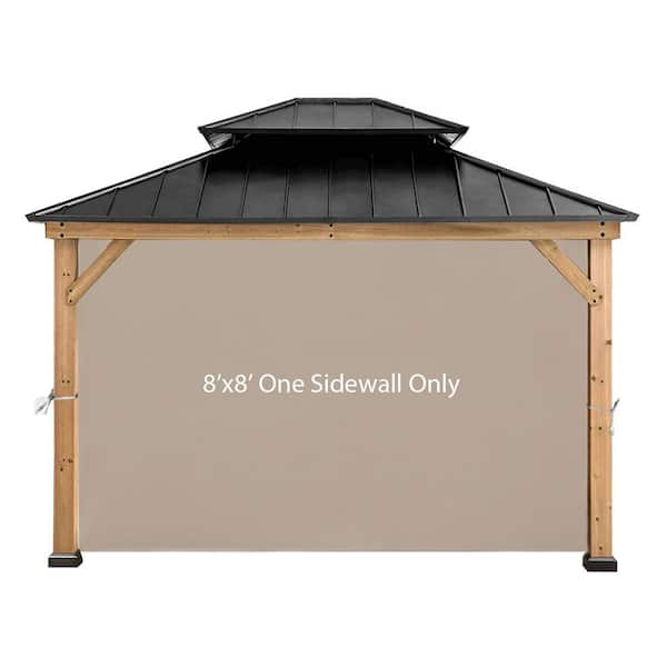CoastShade 8 ft. x 8 ft. Only 1-Panel Sidewall in Beige