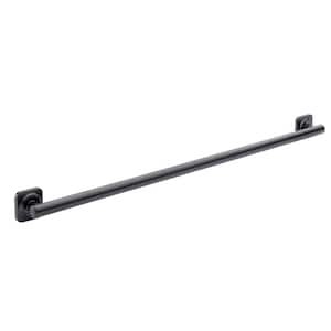 Farrington 42 in. x 1 1/4 in. Decorative Grab Bar in Matte Black