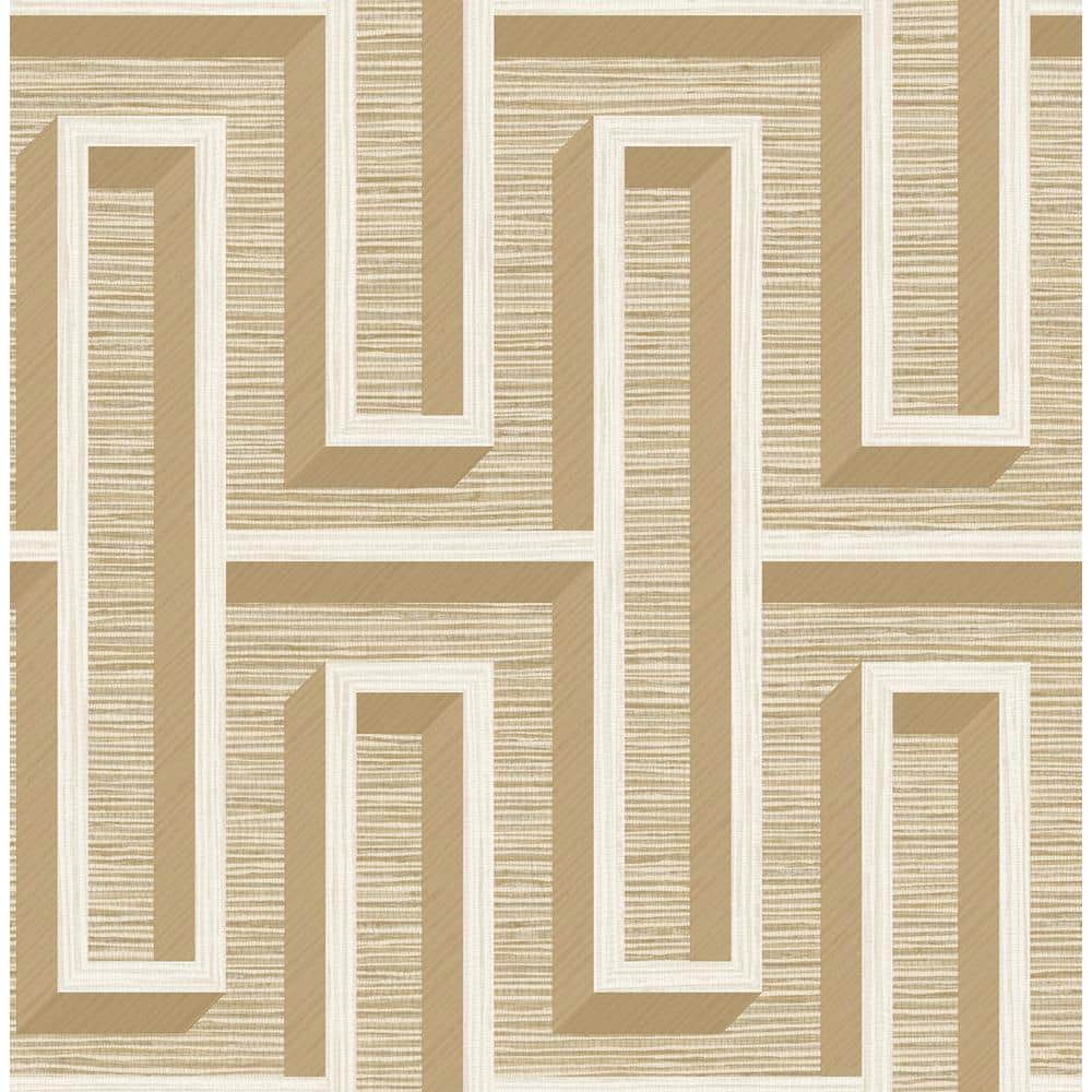 Henley Wheat Beige Geometric Faux Grasscloth Wallpaper price history on PriceWatchPro
