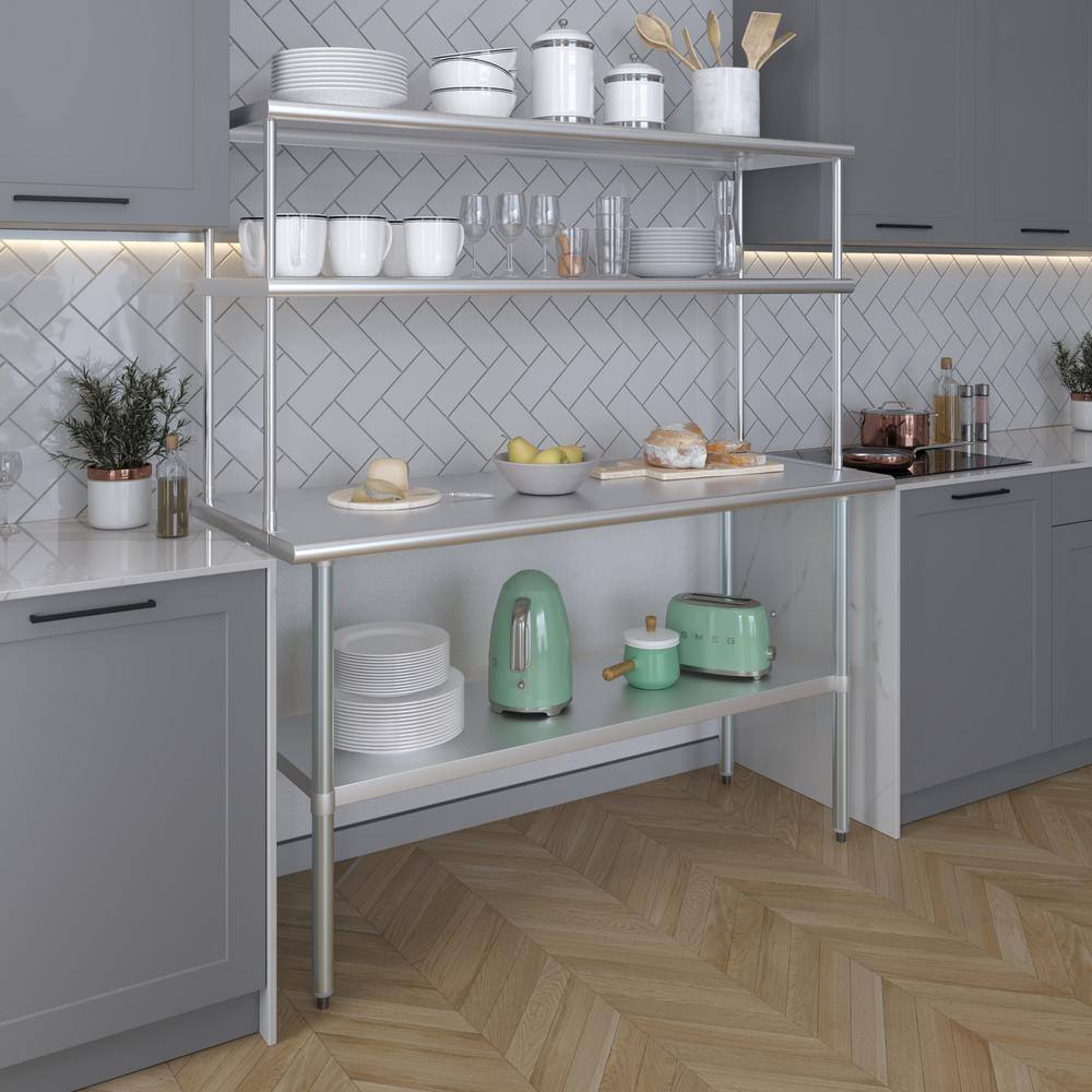 Amgood Amgood Stainless Steel Double-Tier Shelf