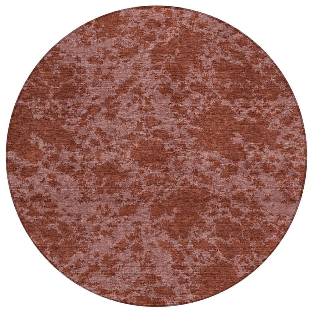 Chantille Machine Washable Indoor/Outdoor Abstract ACN2919 Burgundy 8 ft. x 8 ft. Round Rug price history on PriceWatchPro