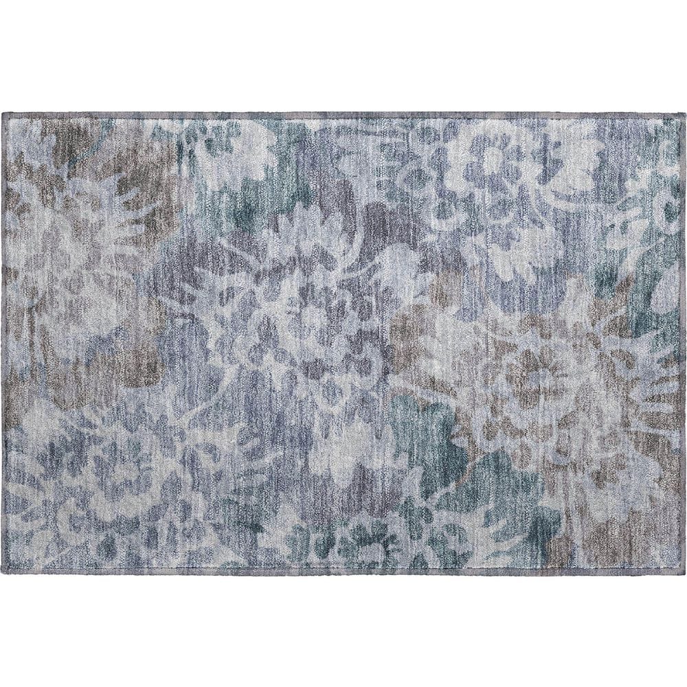 Mayfield Premium Machine Washable Abstract AMF2028 Blue 2 ft. x 3 ft. Accent Rug price history on PriceWatchPro