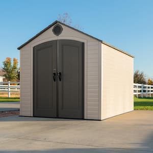 8 ft. W x 10 ft. D Resin Outdoor Storage Shed 71.7 sq. ft.