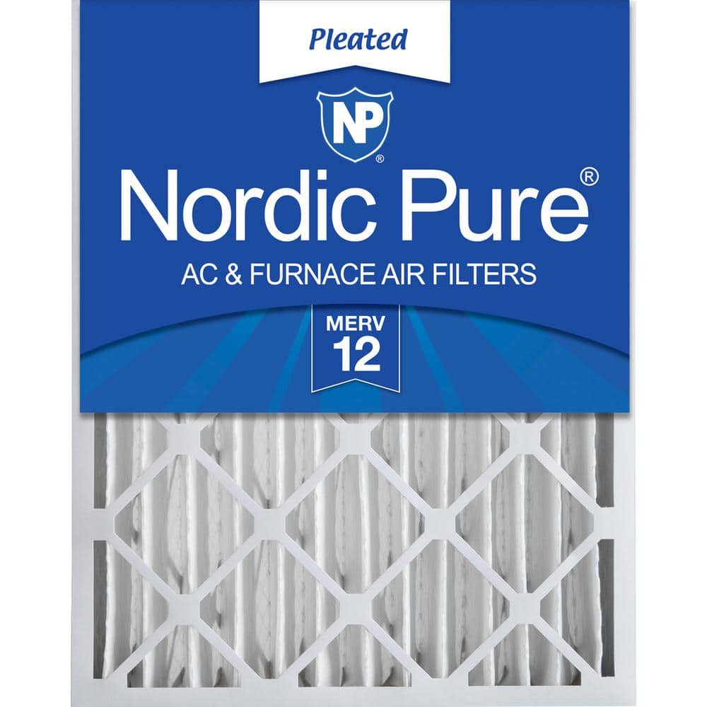 20x25x4 Air Filter Carbon Furnace Merv 12 Bulk Nordic Pure 11 Pleated 6 Pack 