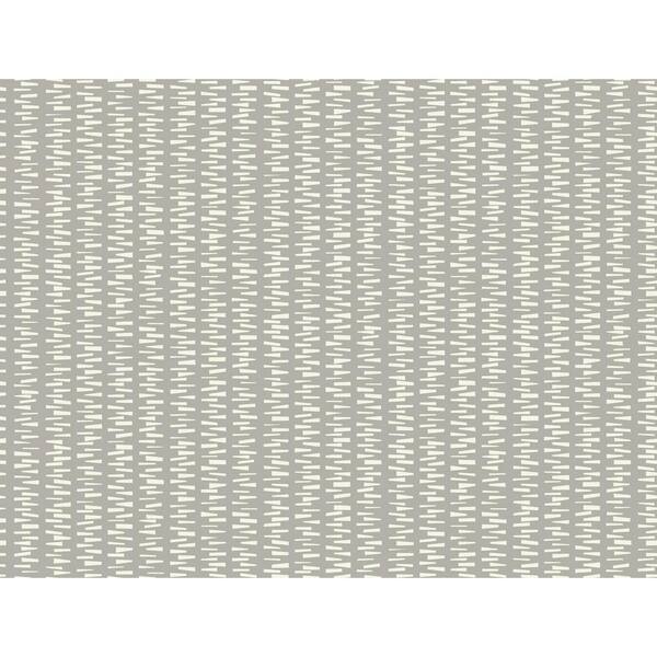 York Wallcoverings Stacked Stripe Taupe Paper Strippable Roll (Covers 60.75 sq. ft.)