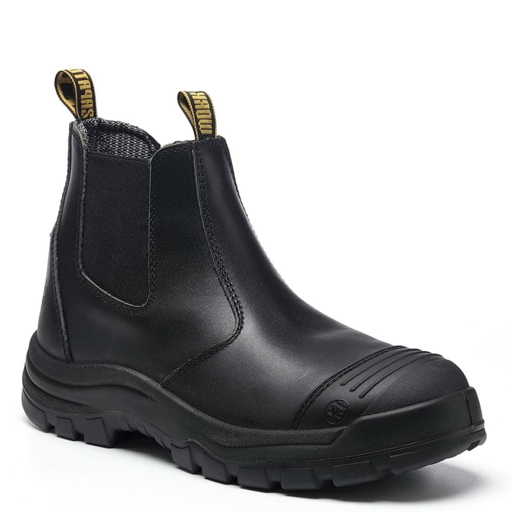 Men's 6 in.Corrected Leather Soft Toe Puncture-Resistant Slip-Resistant Chelsea Work Boots LV802 - Black price history on PriceWatchPro