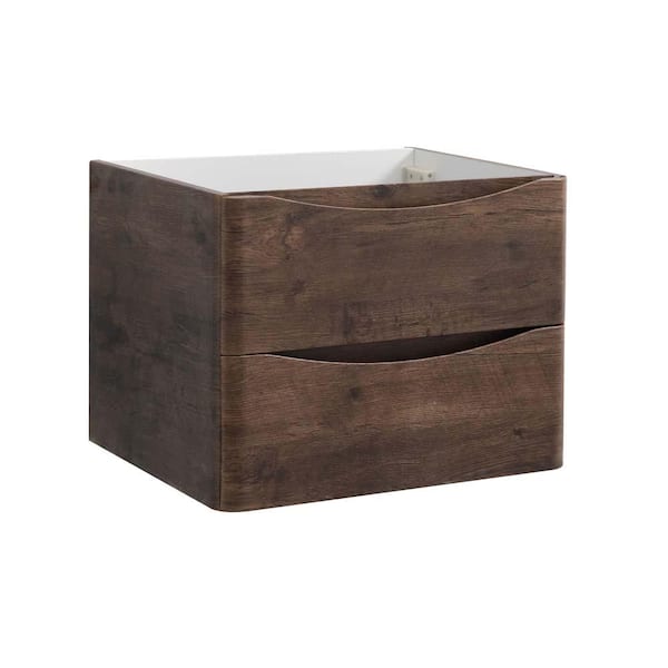 Fresca Tuscany 24 in. Modern Wall Hung Bath Vanity Cabinet Only in Rosewood