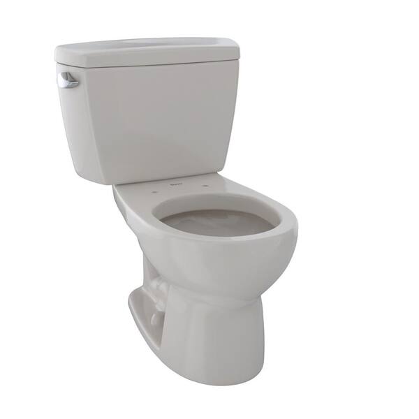TOTO Drake 2-Piece 1.6 GPF Single Flush Round Toilet with Bolted Tank Lid in Sedona Beige