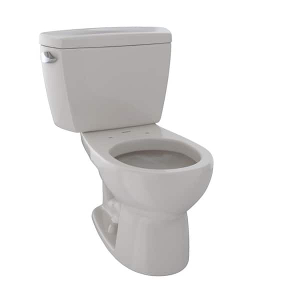 TOTO Drake 2-Piece 1.6 GPF Single Flush Round Toilet with Insulated Tank and Bolted Tank Lid in Sedona Beige
