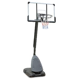 7.5 ft. to 10 ft. Outdoor Height Adjustable Basketball Hoop 44 Inch Backboard Portable Basketball Goal