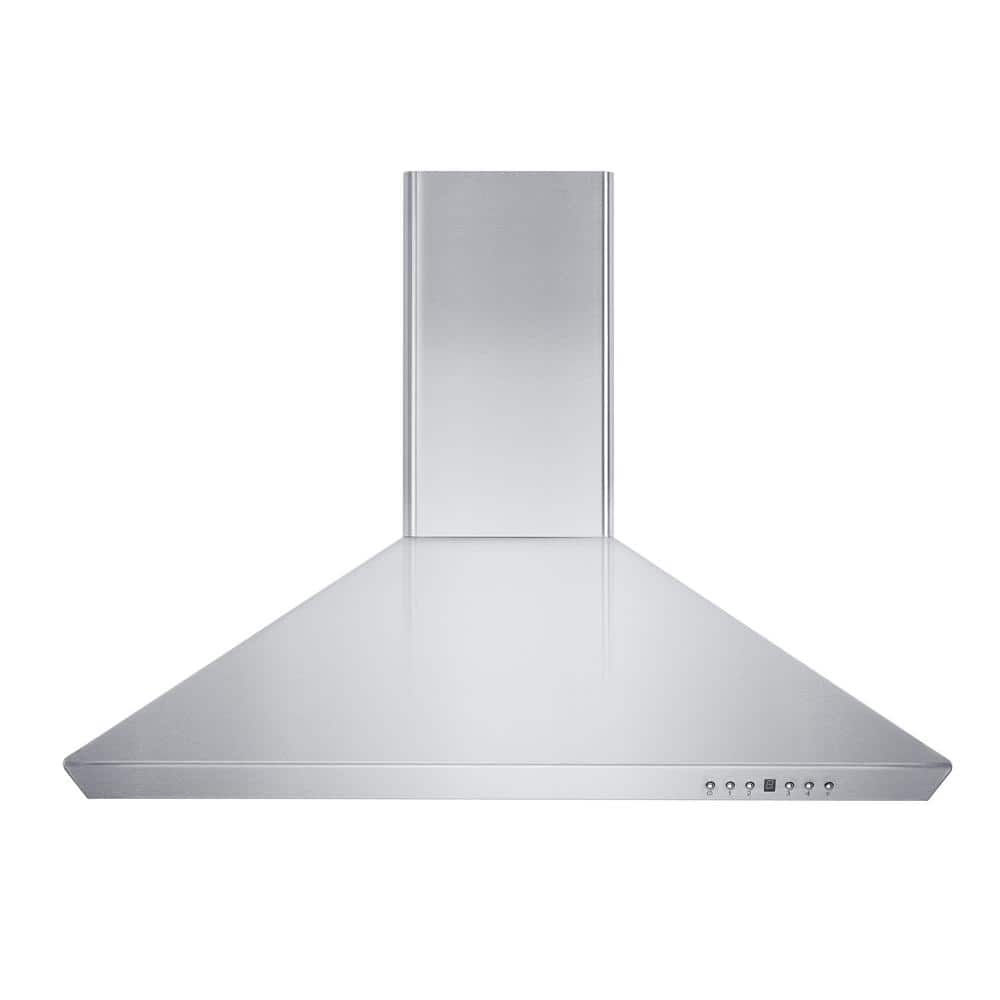 36" Stainless Steel Convertible Wall Mount Range Hood with Charcoal Filter