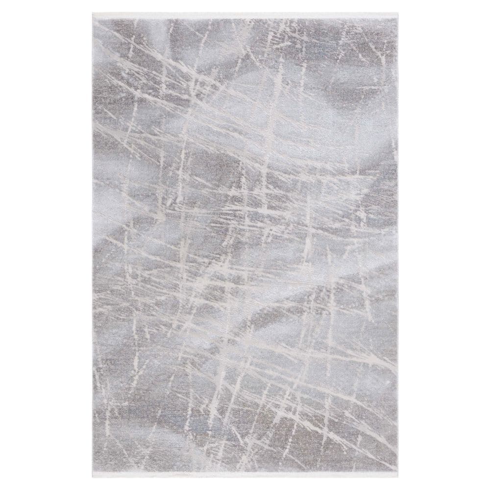Platinum 5 ft. x 8 ft. Gray/Light Gray Abstract Scratched Area Rug price history on PriceWatchPro