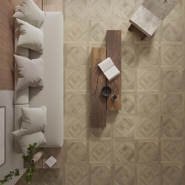 Spanish Arborix 24 in. x 24 in. x 9 mm Matte Wood Look Porcelain Floor and Wall Tile-Arce (4 PCS, 15.5 sq. ft./Case)