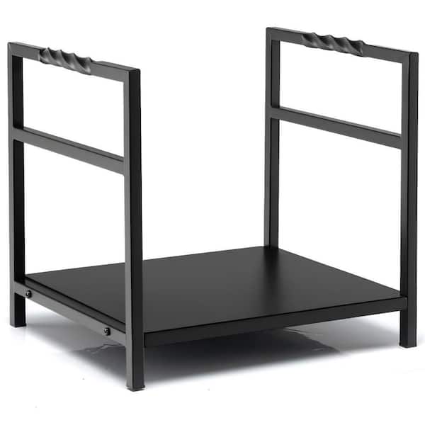 16 in. Heavy Duty Firewood Rack, 110 lbs. Capacity, Elevated Bottom with Handles, Indoor Outdoor Wood Storage