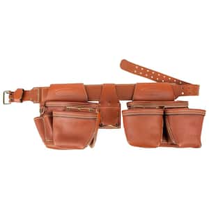 52.5 in. 2-Bag Brown Leather Rig