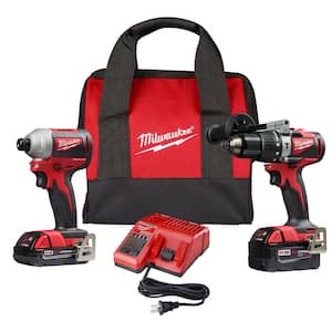 M18 18-Volt Lithium-Ion Brushless Cordless Hammer Drill/Impact Combo Kit (2-Tool) with 2 Batteries, Charger and Bag