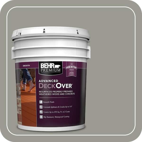 5 gal. #SC-143 Harbor Gray Smooth Solid Color Exterior Wood and Concrete Coating