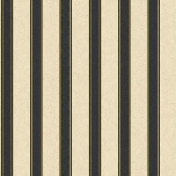 The Wallpaper Company 56 sq. ft. Green Damask Harlequin Stripe Wallpaper-DISCONTINUED