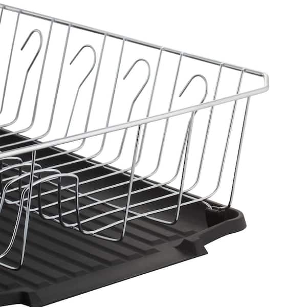 Honey Can Do Chrome Dish Drying Rack - Black, 1 ct - Fry's Food Stores