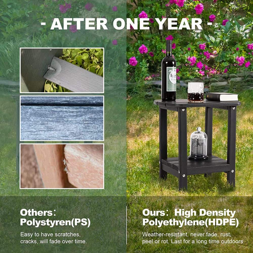 16.5 in. Wood Outdoor Coffee Table B09RZGFH2C The Home Depot